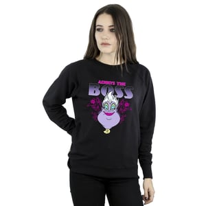 Disney Womens/Ladies The Little Mermaid Ursula Mum Is The Boss Sweatshirt (Black)