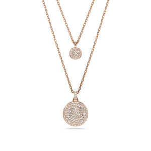 Swarovski 'Meteora' Dames Goud Vergulde Metalen Ketting - Roze 5683449