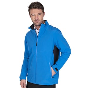 Island Green Heren Stretch Golf Waterdicht Jasje (Turquoise/Zwart)