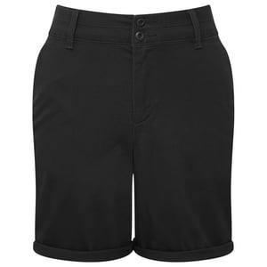 Asquith & Fox Dames/Dames Chino Lichtgewicht Shorts (Zwart)