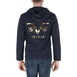 19V69 Italia Mens Hoodie Navy Blue THOMAS NAVY BLUE