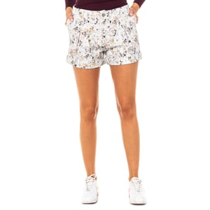 Shorts with hemmed bottoms and belt loops LWB003 women