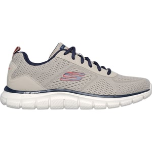 Skechers Track Leshur Polyester Herr Taupe/Navy Träningsskor