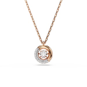 Swarovski 'Dextera' Damesgouden Geplateerde Metalen Ketting - Roze 5692257