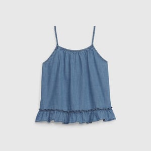 Sleeveless denim blouse 664737 girls