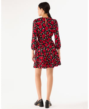 Winter Blooms Shift Dress