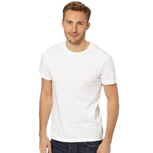 Fruit Of The Loom | Kortärmad t-shirt med rund hals för herrar - vit (5-pack)