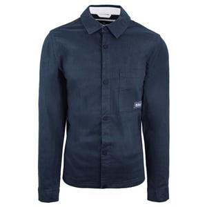 Ben Sherman Trucker Heren Navy Overhemd Jas