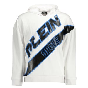 Plein Sport groot logo witte hoodie