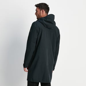 Glenton Mens Long Waterproof Jacket Black