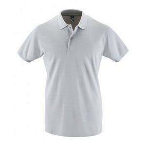 SOLS Heren Perfect Pique Korte Mouw Poloshirt (Puur Grijs)