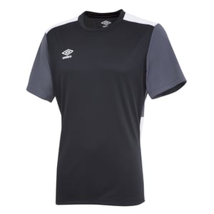 Umbro Trainingsshirt met contrast voor kinderen (Zwart/Carbon/Wit)
