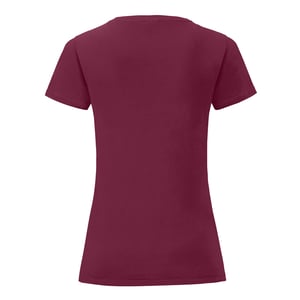 Fruit Of The Vrouwen / Dames Iconische T-Shirt (Bourgondië)