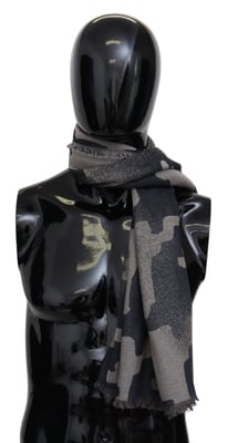 Missoni Herrars Multicolor Ull Kamouflage Unisex Sjal