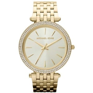 Michael Kors MK3191 Darci Glitz Guld Urtavla Pave Bezel Kristall Damklocka