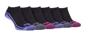 JEEP - 6 Pairs Ladies Performance Poly Low Ankle Length Trainer Socks