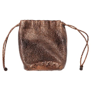 Bottega Veneta Trekkoord Tas in Bronzen Cervo Leder