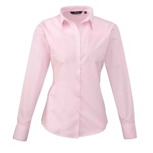 Premier Dames popeline blouse met lange mouwen