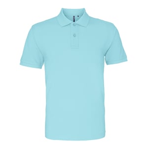Asquith & Fox Mens Plain Short Sleeve Polo Shirt (Bright Ocean)