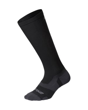 2XU Light Cushion Full Mens Black/Titanium Socks