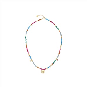 Ketting Luxenter, Mafayaz gemaakt van 925 sterling zilver en 18K geel verguld rozenkristal