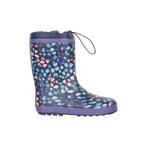 Mountain Warehouse Kinder/Kinder Wellington Laarzen met luipaardprint (Paars)