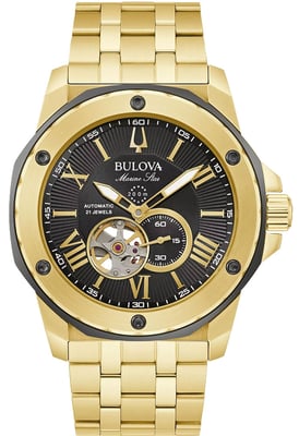 Bulova Marine Star herenhorloge Goudkleurig 98A273