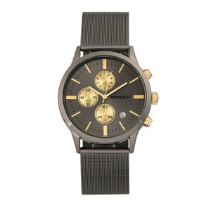 Breed Espinosa Chronograaf Horloge met Mesh-Armband en Datum
