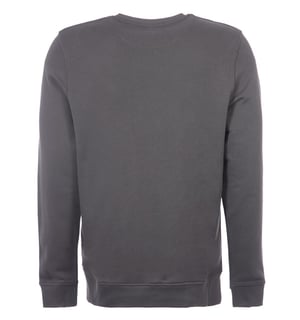 Lyle & Scott sweatshirt van biologisch katoen met ronde hals - Gunmetal