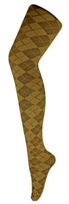 Sock Snob - Färgade 80 denier ogenomskinliga mode-strumpbyxor för damer - Argyle