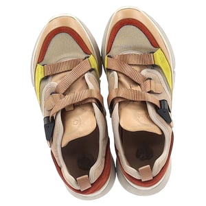 Chloé Sonnie Low-Top Sneakers in Multicolor Leather and Mesh