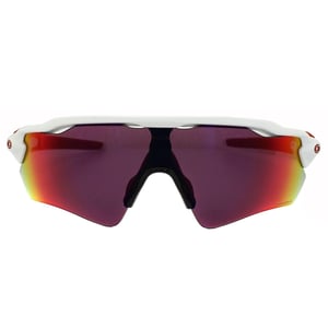 Oakley wrap heren gepolijste witte prizm road zonnebril