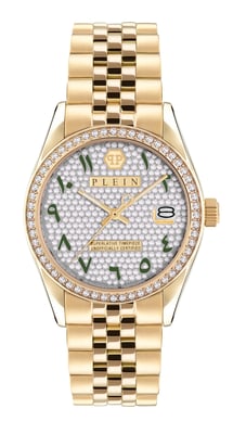Philipp Plein Date Superlative Dames Gouden Horloge PW2BA0223