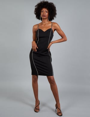 PRINCESS - Diamante Detail Bodycon Dress