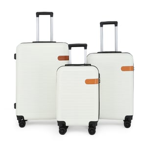 Hardshell Cream Cabine Kofferset Robuuste ABS Lichtgewicht Bagage Vakantietas