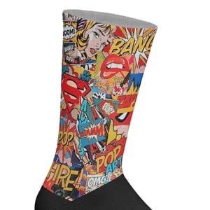 Unisex Elastic Printed Long Socks