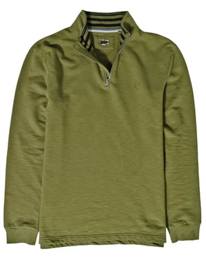 Quarter Zip Cotton Sweatshirt
