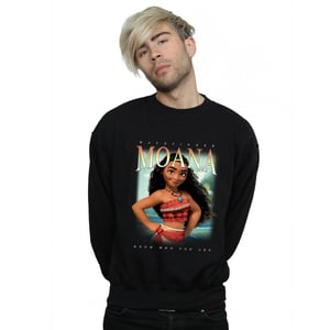 Disney Heren Moana Montage Sweatshirt (Zwart)