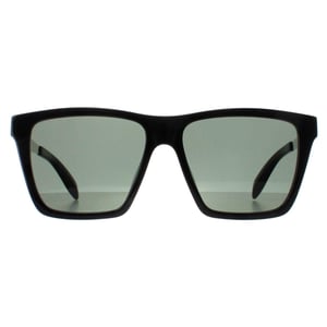 Alexander McQueen Square Mens Shiny Black and Silver Green Grey AM0352S
