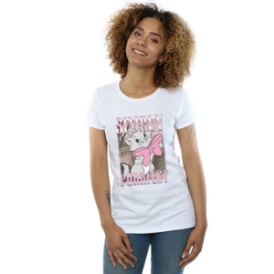 Disney Dames/Dames Aristokatten Marie Simply Purrfect Hommage Katoenen T-Shirt (Wit)