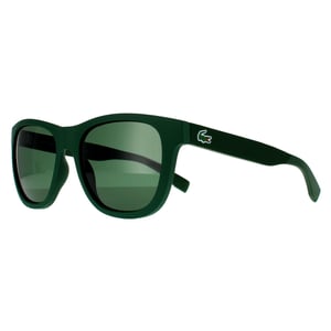 Lacoste Square Mens Matte Green Grey Sunglasses
