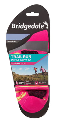 Bridgedale - Dames Hardloopsokken Ultralicht Merino - Roze