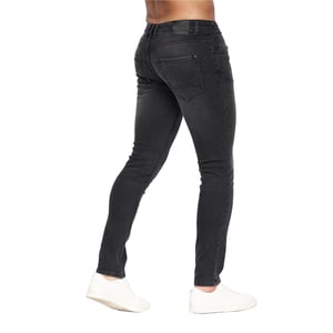 Crosshatch Mens Malcolm Slim Jeans (Black Wash)