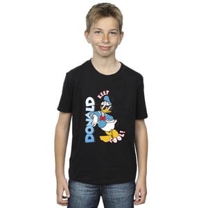 Disney Jongens Donald Duck Cool T-shirt (Zwart)