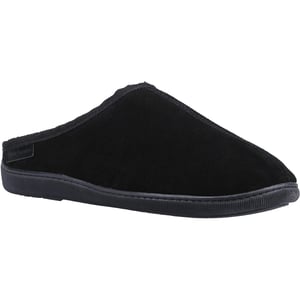 Hush Puppies Mens Ashton Suede Slippers (Black)