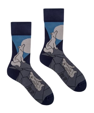SPOX SOX - Mens & Ladies Mismatched Novelty Odd Socks - Wolves