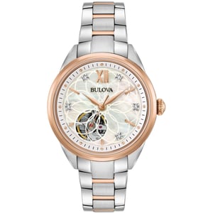 Bulova Nieuwe Automatische Dames Multikolor Horloge 98P170