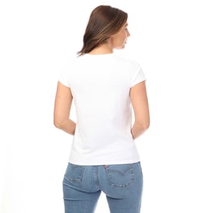 Kvinnors Levis Grafisk Autentisk T-shirt i Vitt
