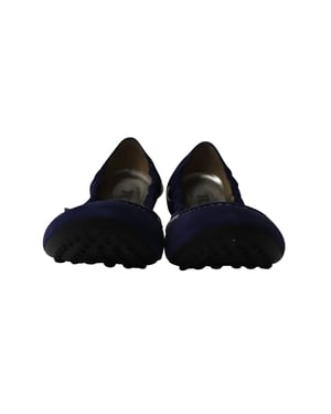 Tod's Scrunch Ballerina's in Koninklijk Blauwe Suède