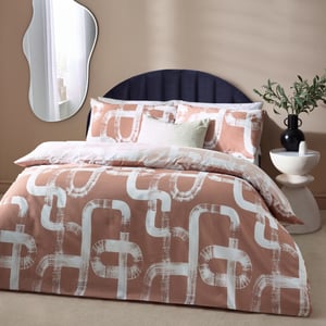 Hoem Tuba Abstract Cotton Rich Reversible Duvet Cover Set